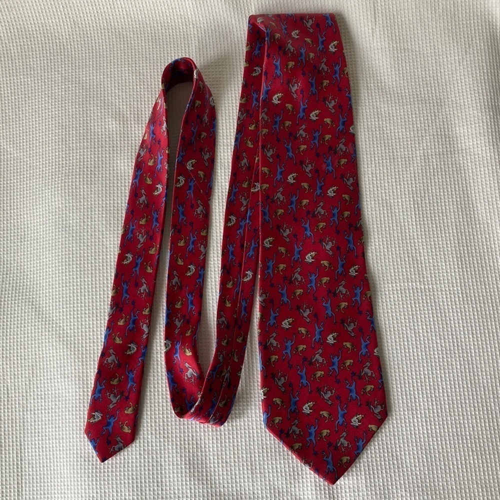 The Nature Conservancy Mens Necktie Maki Frog Accessory Office Work Preservation